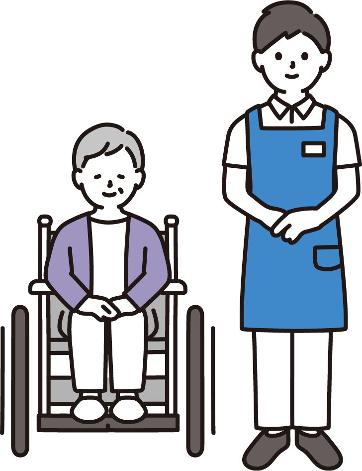 お散歩　運動　介助　外出